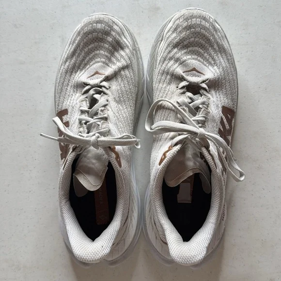 HOKA ONE ONE® Mach 5 Running Shoe White Copper Size 9B - Picture 10 of 13